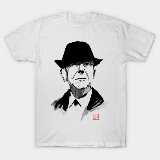 leonard cohen T-Shirt by pechane